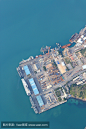 德国海港，Sattahip泰国的鸟瞰图
aerial view of durban harbour, Sattahip thailand