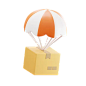 Parachute Box  3D Icon