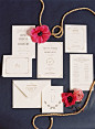 Mae Mae Paperie wedding invitation | photo by Jessica Burke | 100 Layer Cake@北坤人素材