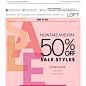 LOFT - Now Take An Extra 50% Off Sale Styles