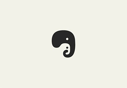 正负形动物logo设计