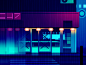 mirage_03 explore city night game video retro futur neon illustration