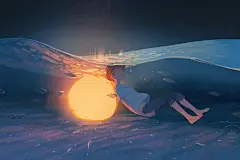 蓝紫色系 构成 色彩 配色 意境