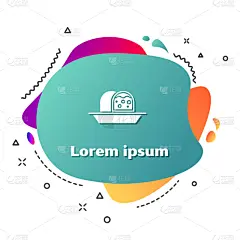 杏仁糖衣,分离着色,图标,白色,海绵蛋糕,可爱的,菜单,清新,蛋糕,烹调