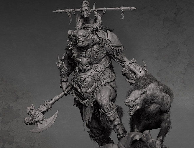 orc zbrush sculpting...