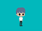 a first attempt at doing some character rigging on after effects