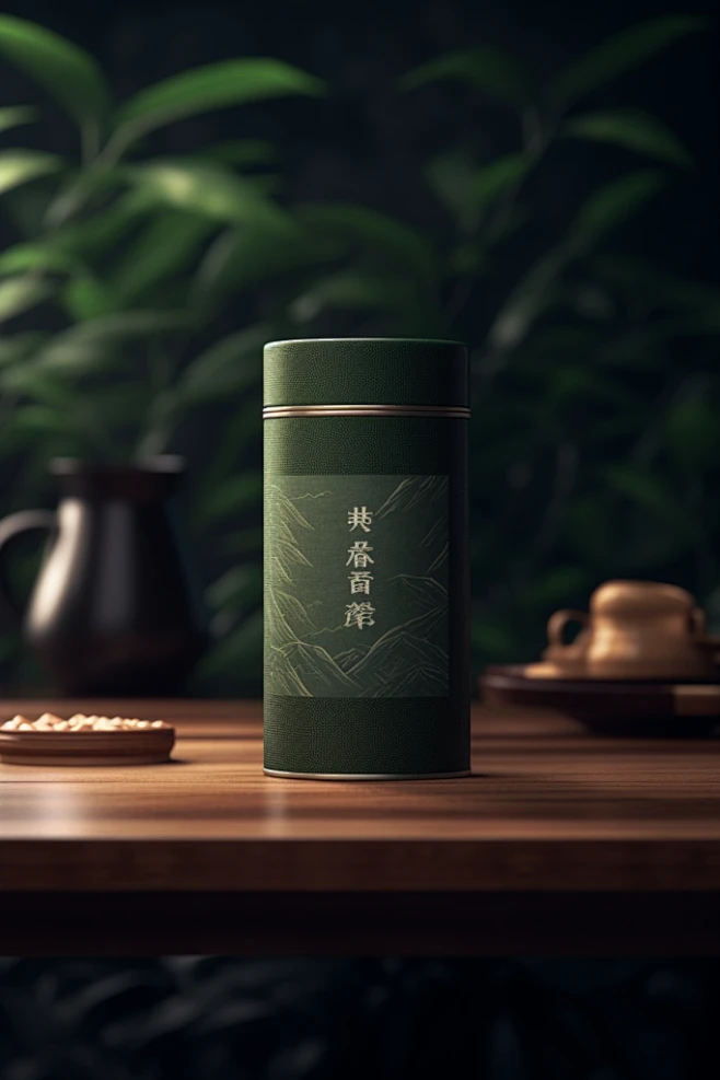 高端茶叶品牌茶叶罐装包装样机模型-花瓣网