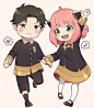 微博
#间谍过家家# 阿尼亚 x 达米安，这画风一整个可爱住了[哇][哇].twi：dmanya_ #次瓜# ​​​