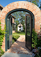 创意庭院花园入口设计图集丨入口大门/铁艺门木质大门设计