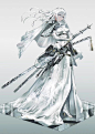 半厚涂立绘 机械娘