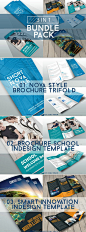 Bundle Trifolds InDesign Templates 三合一三折页设计模板素材-淘宝网