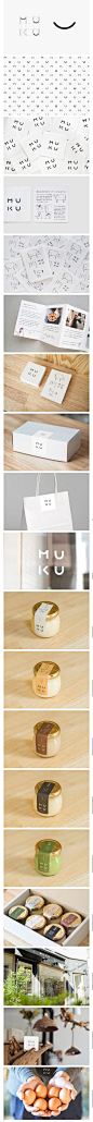 日本工作室 tegusu 为农产品品牌 MUKU 提供的 VI 设计。



在 Logo 中融入了相同的曲线，寓意微笑。如此简单的创意也代表了品牌精神，简单的插画和字体版式，给消费者简单的安全感。