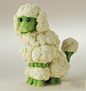 菜花做的可爱的小绵羊