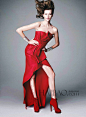 【图】点燃红色炽热激情！超模贝蒂·弗兰科(Bette Franke)登《Harper’s Bazaar》杂志西班牙版2013年12月号！_第4页_时尚杂志_海报时尚网