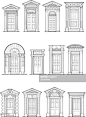 A selection of Georgian front door details