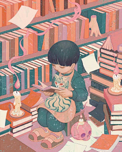 幽幽沁月采集到插画