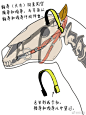 绘画参考 画师モトイチ（id=679243）的马辔头绘制小课堂不多见的配饰教程，马住！ ​​​​