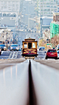 A beautiful photo of a San Francisco tram.