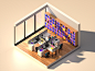 Free photo high angle office interior design