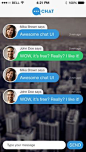 Chat - very nice but interesting to see what happens when the message becomes more than a single line.