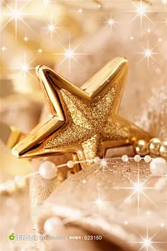 圣诞星星挂饰节日素材高清图片素材桌面壁纸