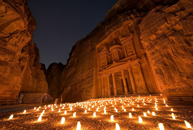 Petra By Night by Co...