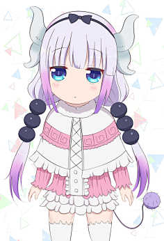 小林家的龙女仆 神奈 同人图 插画 壁纸 | 神奈酱 | 半次元-第一中文