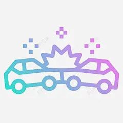 车祸保险63坡度图标 平面电商 创意素材