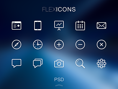 简洁图标集FlexIcons 