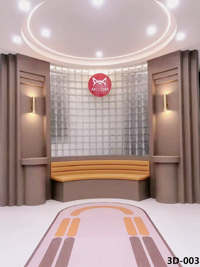 3d立体直播间背景墙拍照背景布仿真简约高...