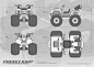 Pocket Kart Racing : A small Chinese game development team asked me to design three types of racing vehicles for their mobile kart racing game. The main criteria was that each vehicle is single-seater and fits every game character that are already created