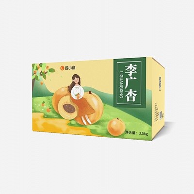 杏纸箱包装设计