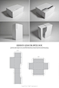 Ribbon-Less Drawer Box – structural packaging design dielines: 