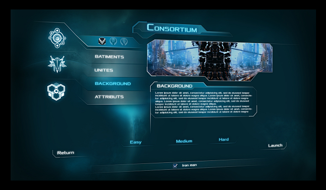 "Etherium" Game UI :...