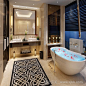独立浴缸酒店卫生间设计