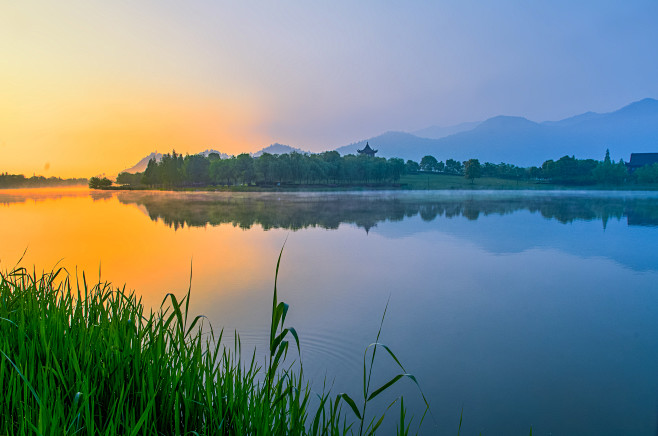 湖景