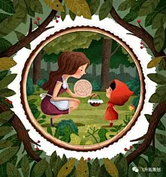 小红帽与大灰狼—波兰插画师EmiliaDziubak的作品