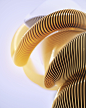 3D 3dart abstract cinema4d glass gold maxon redshift Render (5)