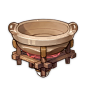 Adepti Seeker's Stove : A curious portable stove that can be quickly set up for cooking almost anywhere. Liyue's terrain is vast, varied, and at times even ihospitable — and yet all its inhabitants share a love of good food. These two phenomena would not 