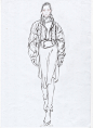 服装设计线稿以及人体绘法作者：A阿田2