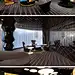 【波兰PKO私人银行】robert majkut design设计的波兰PKD私人银行的内部装饰基色为黑色、白色和金色。前台背景墙的金色网格装饰图案显示出私人银行的优雅和尊贵。网格式的二维格局是一个非常有创意的设计，每一个格子中都会采用三维的模式进行空间划分