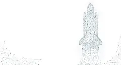 火箭   - 源文件下载【酷图网】火箭,科技感,科技,炫酷,智能,信息化,光感,炫光,点线面,点,线,面,