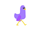 Bird's late for work tony babel walking cycle rebound vector animation after effects animation 2d bird animation illustration