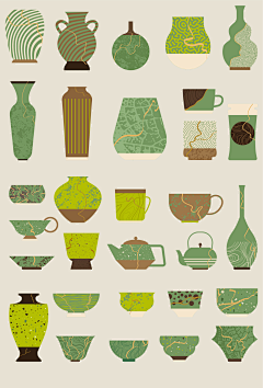 OnlyDaisy采集到陶瓷插画