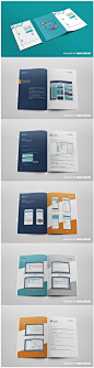 海融移动护理医疗软件画册设计 医疗护理APP宣传手册,医疗画册设计，医疗护理软件画册，科技画册-来源于品牌设计网