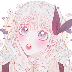 菜鸡要好好努力才行采集到画师:poya twi:flower_poya