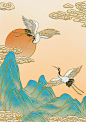 掐丝珐琅｜仙鹤祥云装饰画壁纸art set手绘 - 小红书
