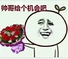 帅哥 给个机会吧 金馆长QQ群微信聊天表情包