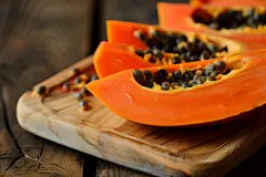 美味养颜红心冰糖木瓜水果图片