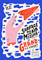 Surface To Air Missive : Promo poster for Surface to Air Missive's show in Lyon, FR. 